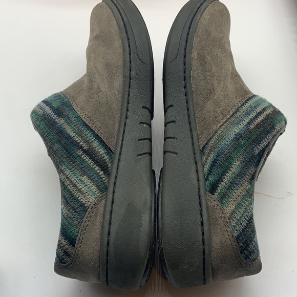 Dansko Gray Blue Green Sweater Top Mule Clog Sz 38. DAN0196B - Picture 6 of 11